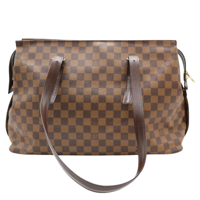 Louis Vuitton Chelsea Damier Ebene Shoulder Tote Bag