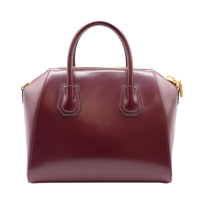Givenchy Antigona Small Top-handle Bag In Burgundy