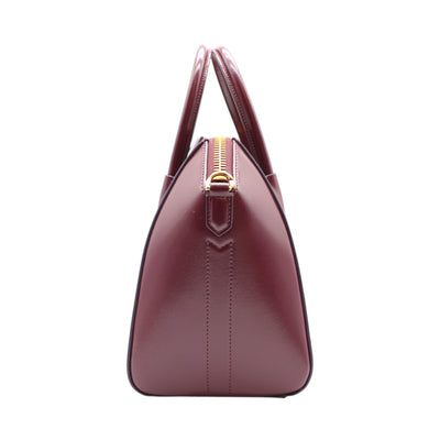 Givenchy Antigona Small Top-handle Bag In Burgundy