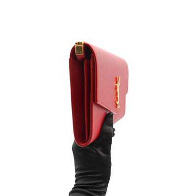 YSL Saint Laurent Uptown Leather Crossbody Bag In Red