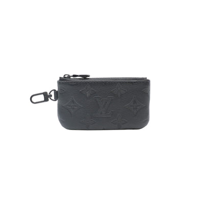 Louis Vuitton Trio Messenger Bag Monogram Embossed Calfskin In Black