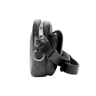 Gucci GG Supreme Canvas Crossbody Messenger Bag In Black