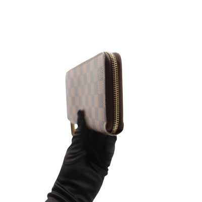 Louis Vuitton Damier Ebene Canvas Zippy Wallet
