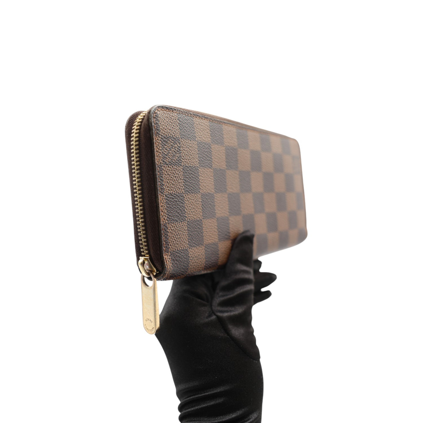 Louis Vuitton Damier Ebene Canvas Zippy Wallet