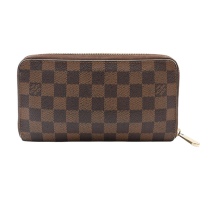 Louis Vuitton Damier Ebene Canvas Zippy Organizer Wallet