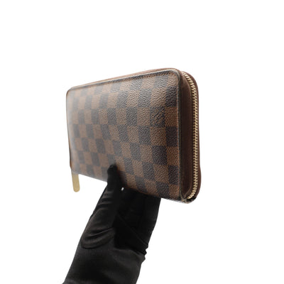 Louis Vuitton Damier Ebene Canvas Zippy Organizer Wallet