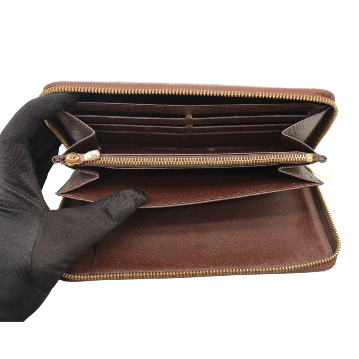 Louis Vuitton Damier Ebene Canvas Zippy Organizer Wallet