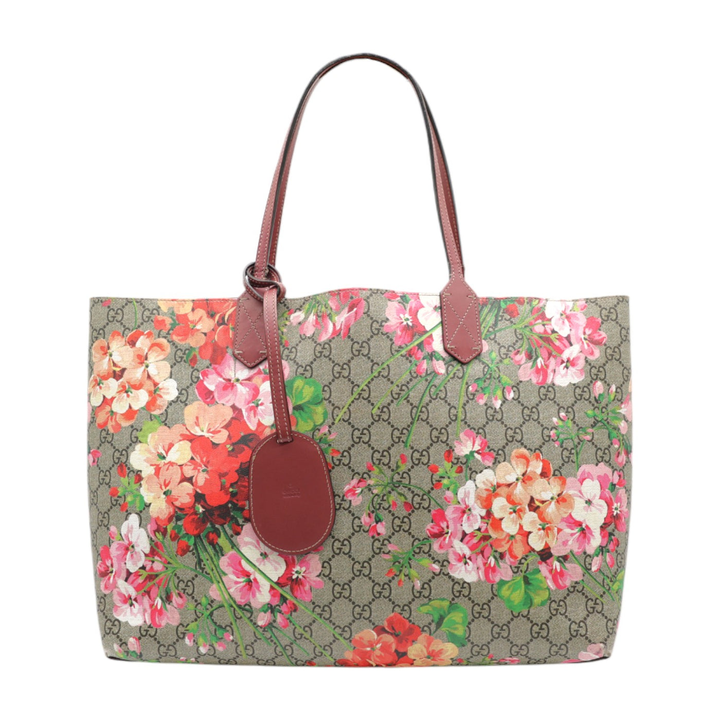 Gucci GG Supreme Blooms Reversible Tote Bag