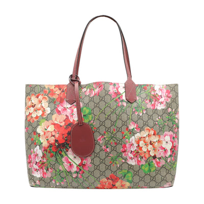 Gucci GG Supreme Blooms Reversible Tote Bag