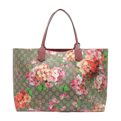 Gucci GG Supreme Blooms Reversible Tote Bag