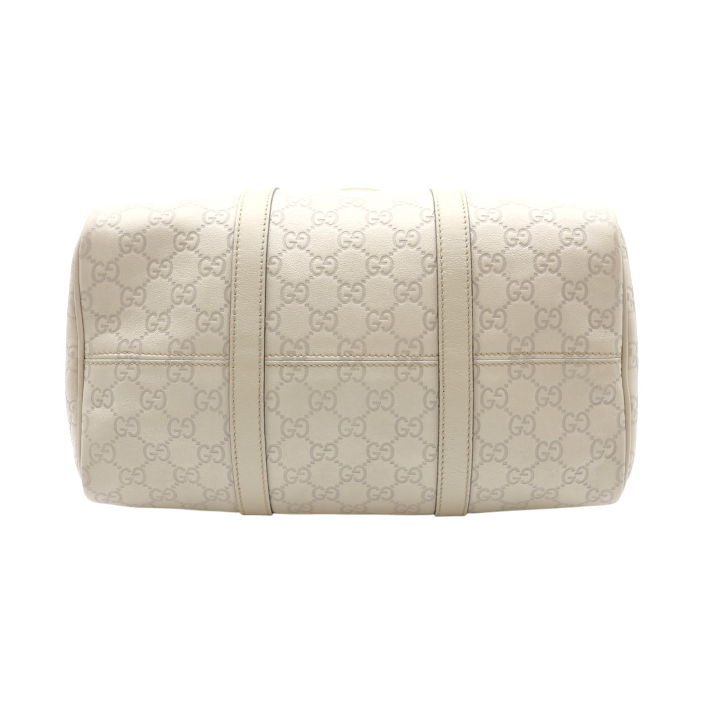 Gucci Guccissima Joy Boston Leather Handbag In Ivory