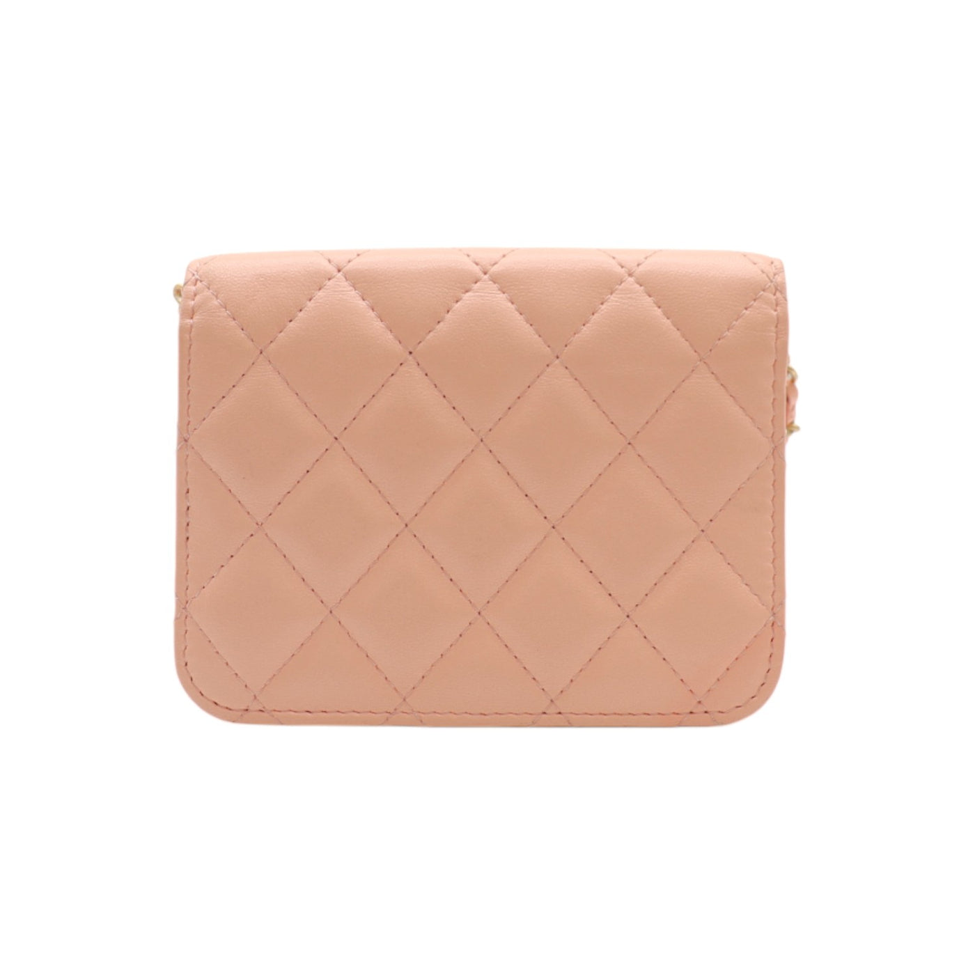 CHANEL Mini Pearl Crush Clutch On Chain In Pink