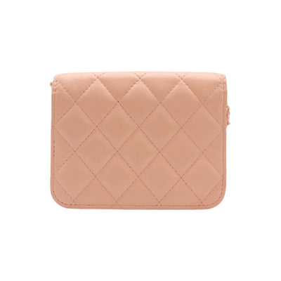 CHANEL Mini Pearl Crush Clutch On Chain In Pink
