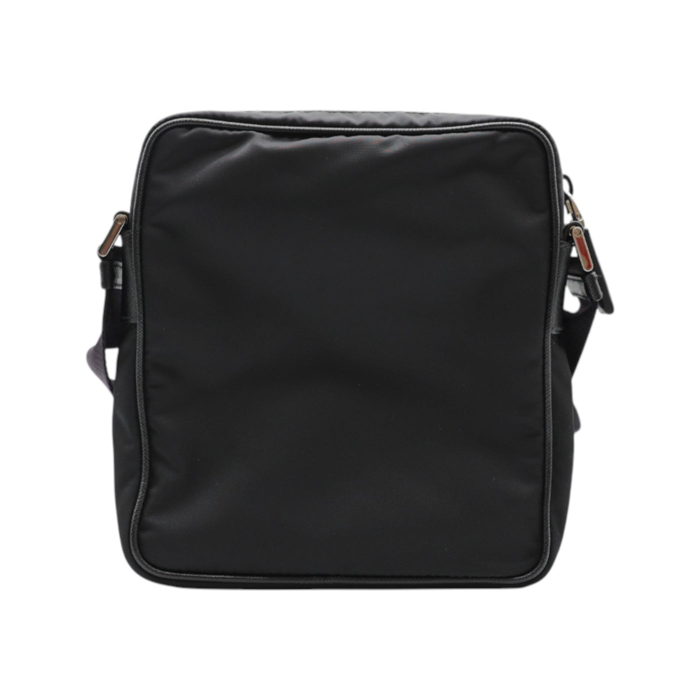 Prada Re-Nylon and Saffiano Crossbody Bag In Black