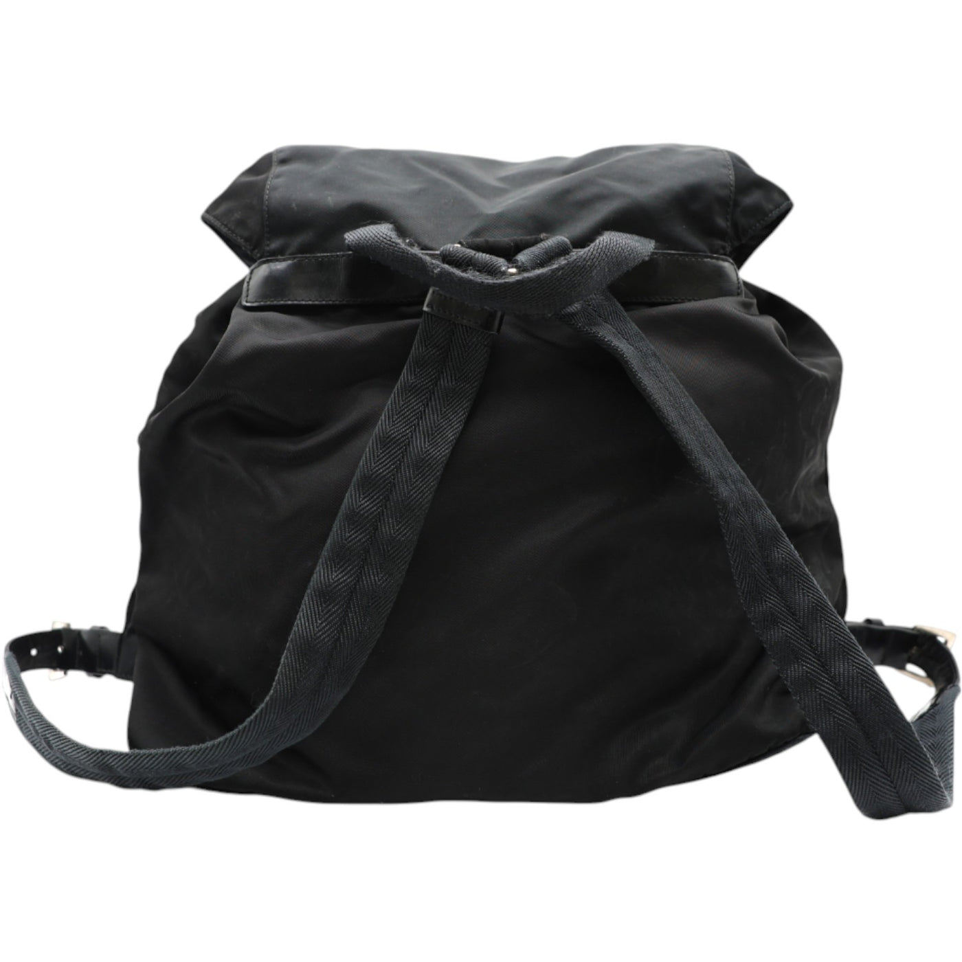Prada Re-Nylon and Saffiano Small Backpack In Black
