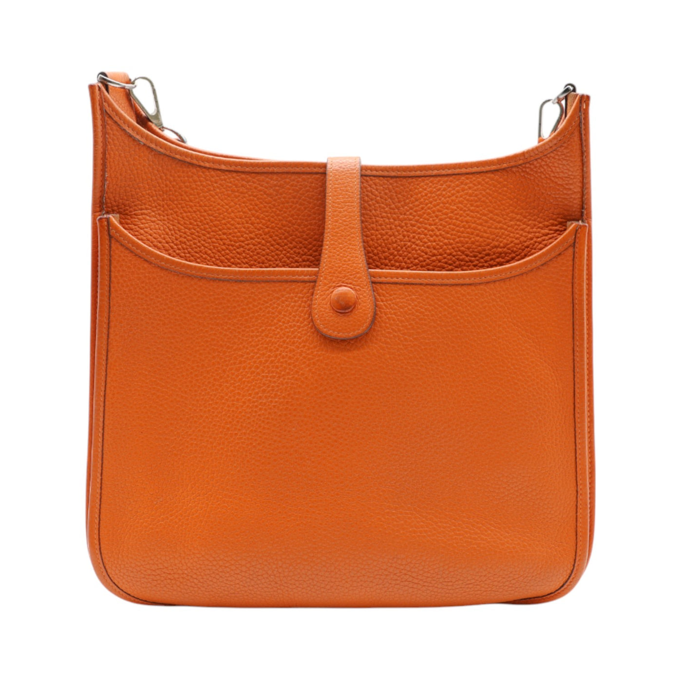 Hermès Evelyn GM Taurilln Clemence Leather Crossbody Bag In Orange