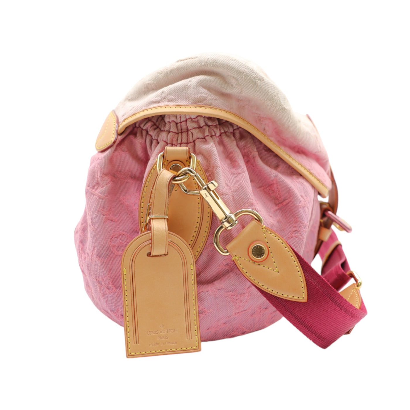 Louis Vuitton Sunshine Denim Crossbody Bag In Rose Pink