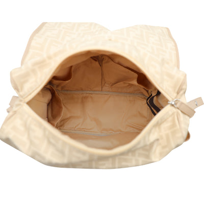Fendi FF-Pattern Print Nylon Baby Changing Bag In Beige