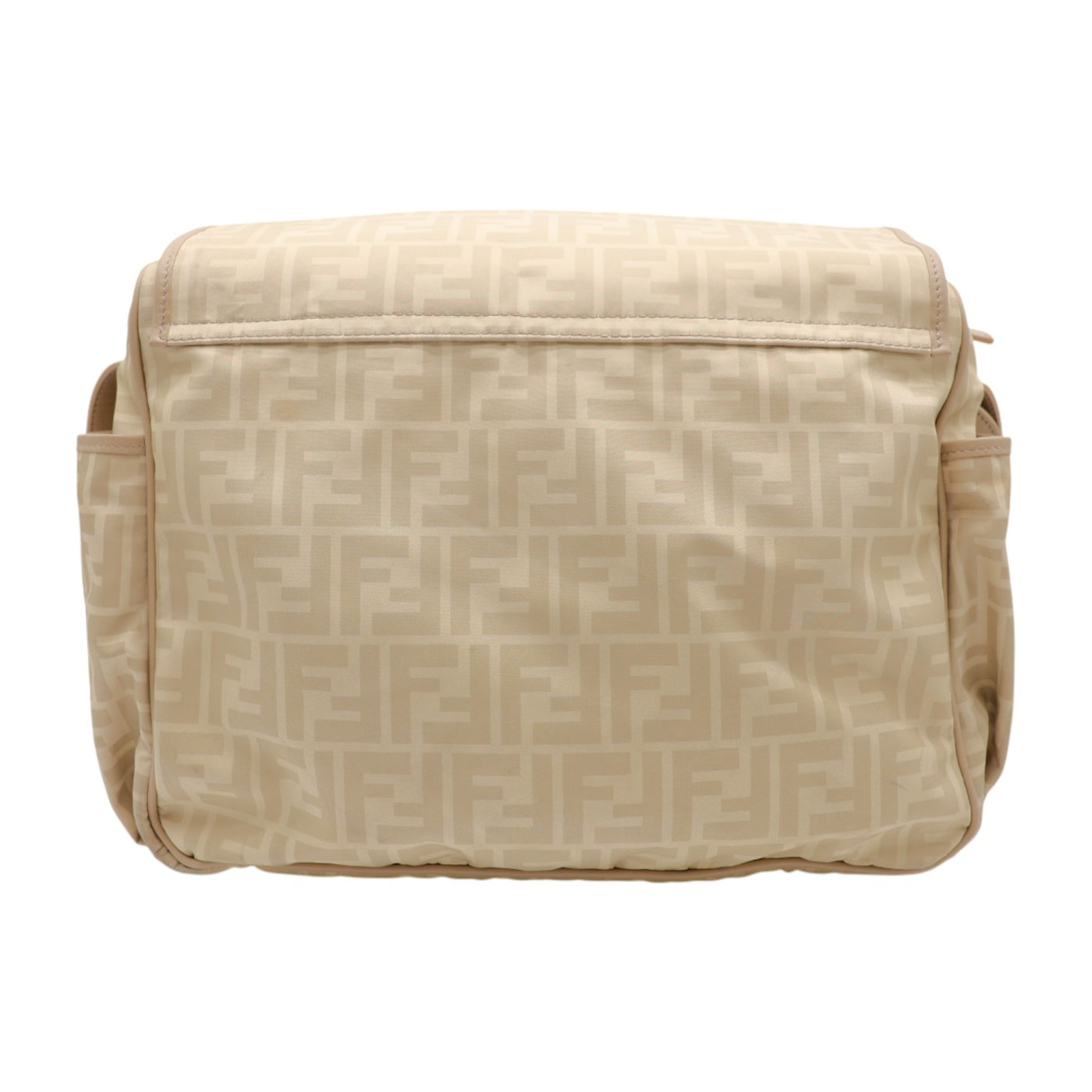 Fendi FF-Pattern Print Nylon Baby Changing Bag In Beige
