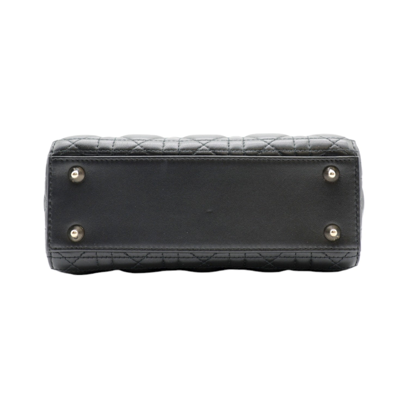 Christian Dior Lady Dior My ABCDior Small Lambskin Leather Handbag In Black