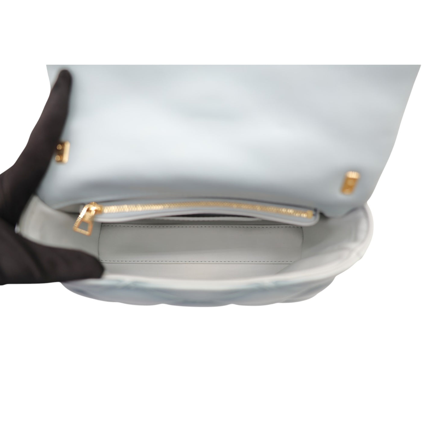 Louis Vuitton GO-14 MM Malletage Lambskin Crossbody Bag In Grey