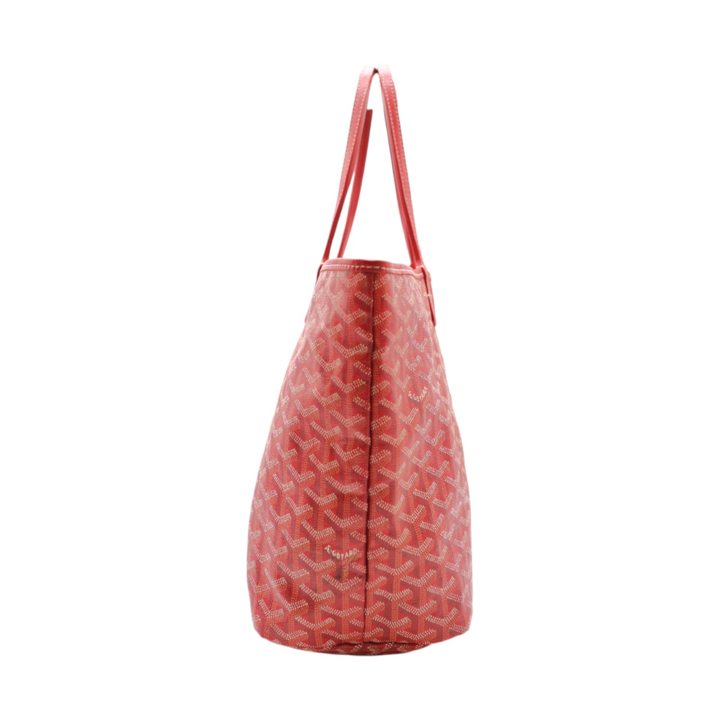 Goyard Saint Louis PM Goyardine Canvas Tote Bag In Red