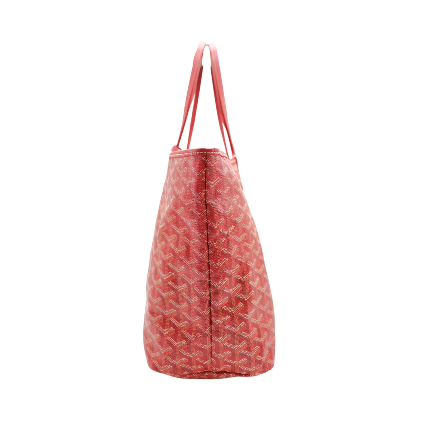 Goyard Saint Louis PM Goyardine Canvas Tote Bag In Red