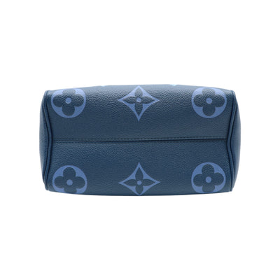 Louis Vuitton Speedy Bandoulière 20 Empreinte Leather Handbag In Blue