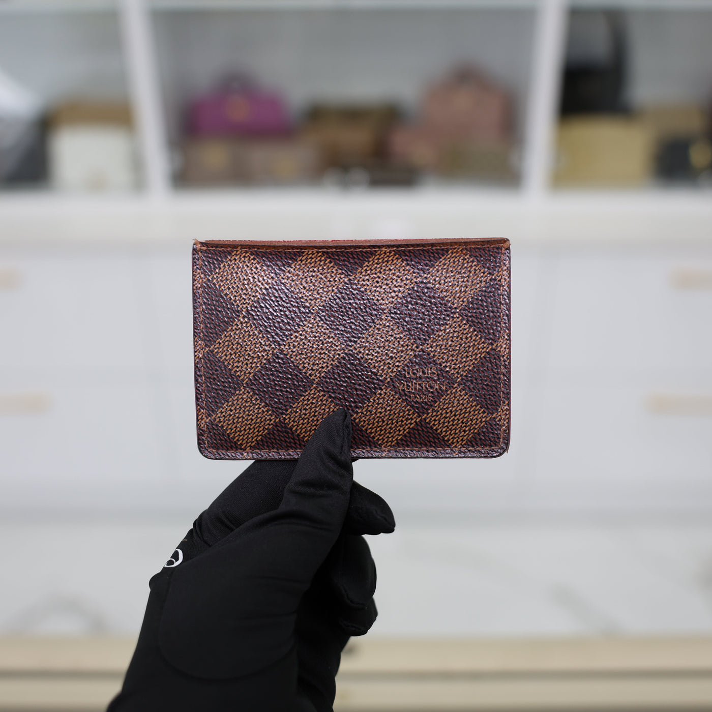 Louis Vuitton Damier Ebene Caissa Card Holder