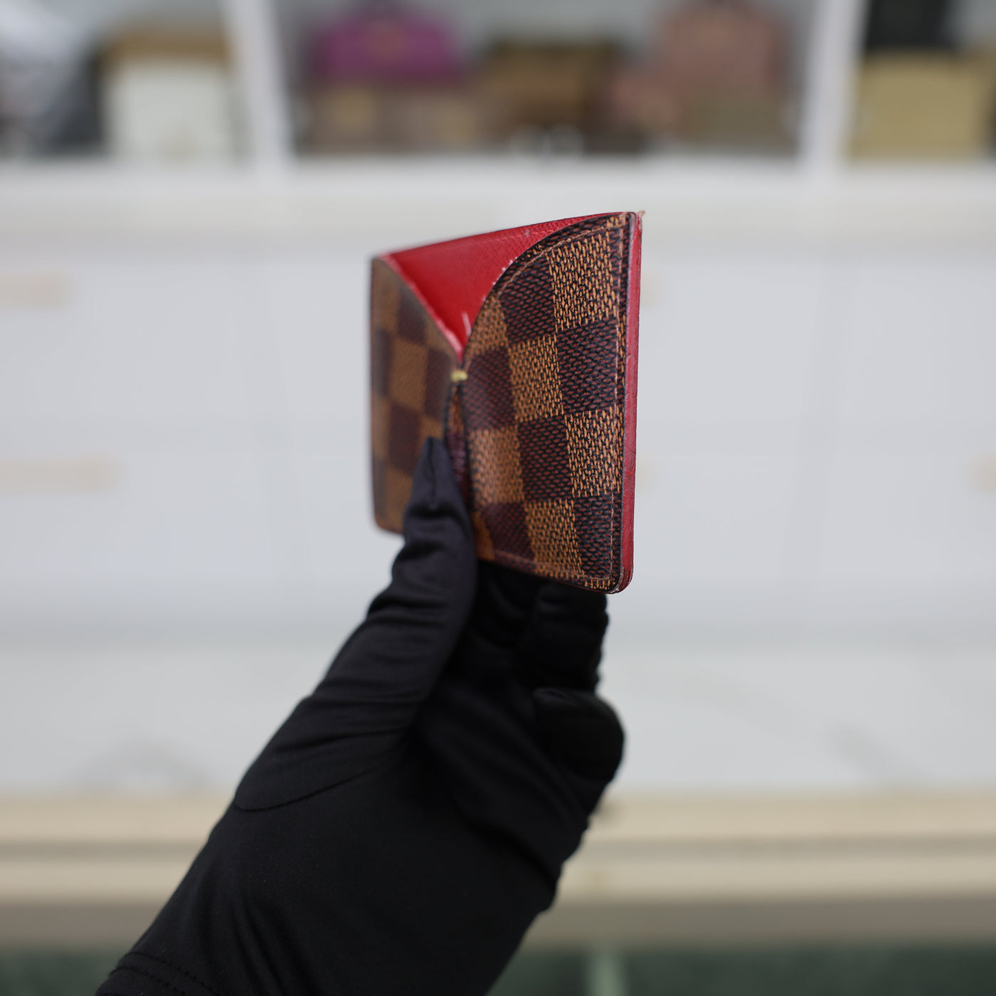 Louis Vuitton Damier Ebene Caissa Card Holder