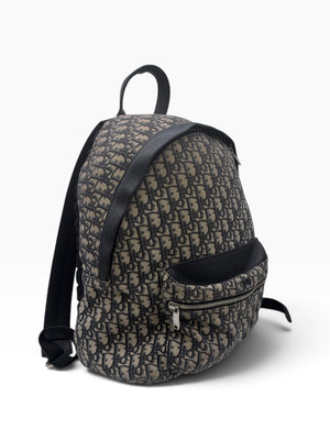 Dior Men Oblique Jacquard Backpack