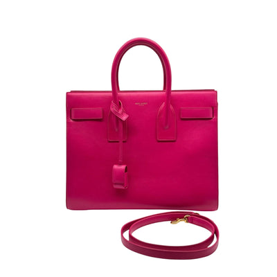 Saint Laurent Sac De Jour Leather Tote in pink