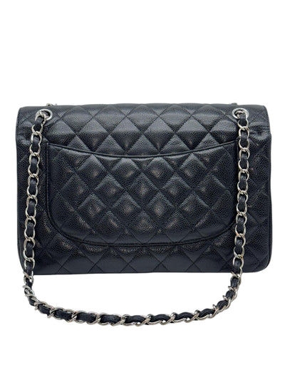 Bolso de mano CHANEL JUMBO con doble solapa en color negro