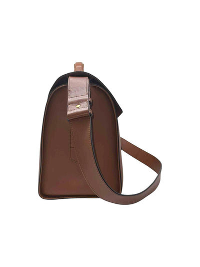 Gucci GG Marmont Vitello Leather Briefcase In Brown