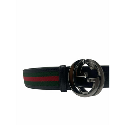 Gucci Black Leather Belt