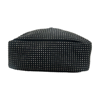 YSL Black Studded Hobo Shoulder Bag