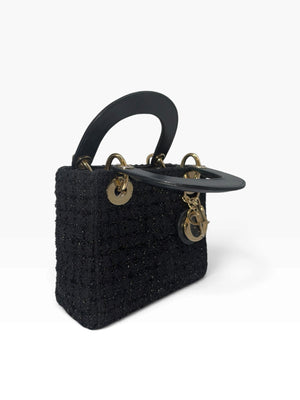 Christian Dior Tweed Lady Dior Medium