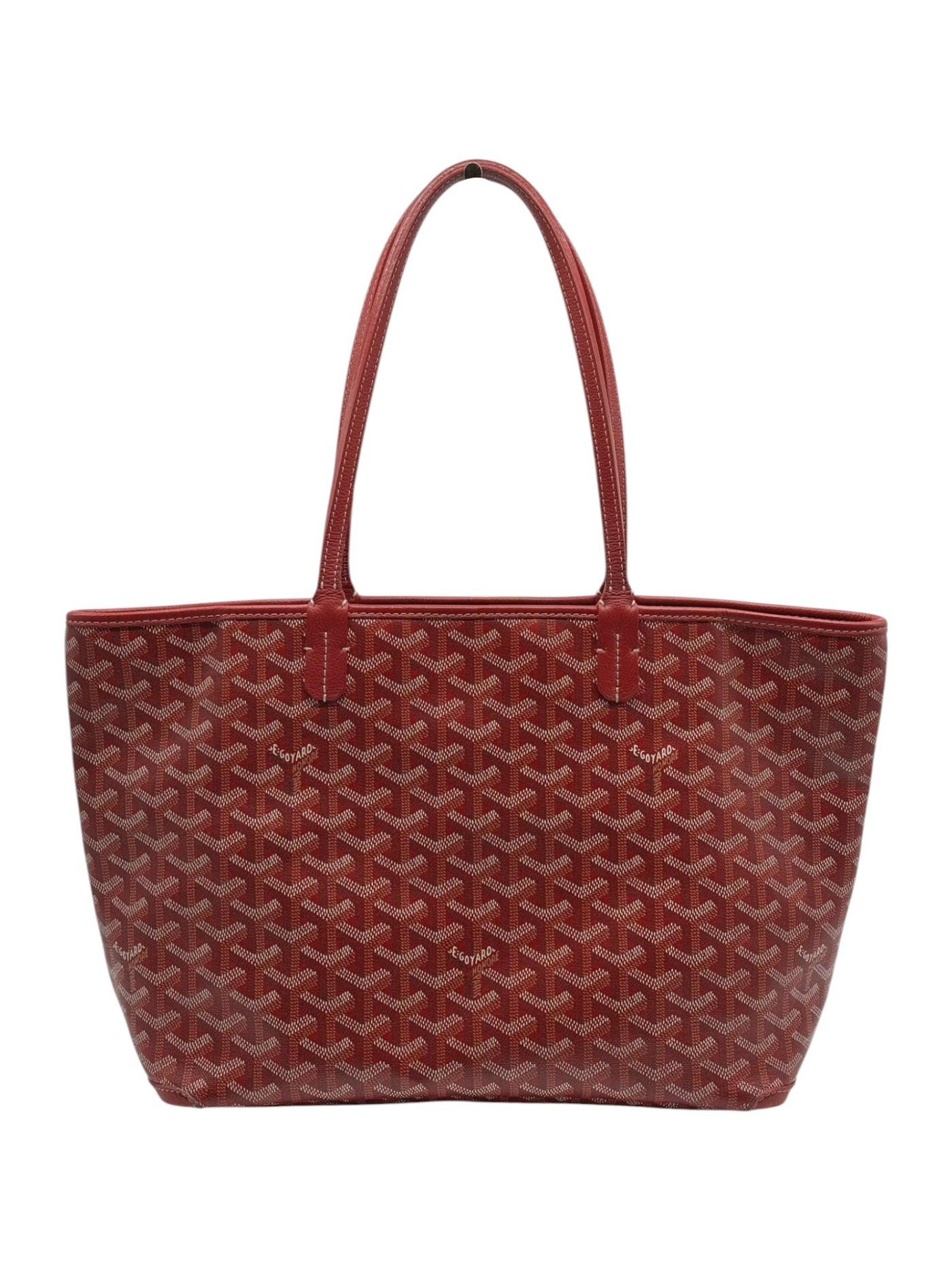 GOYARD Red Saint Louis PM Tote Bag