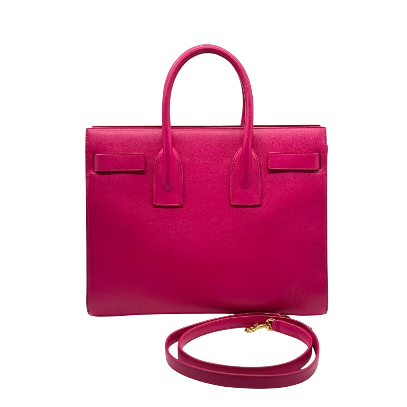 Saint Laurent Sac De Jour Leather Tote in pink