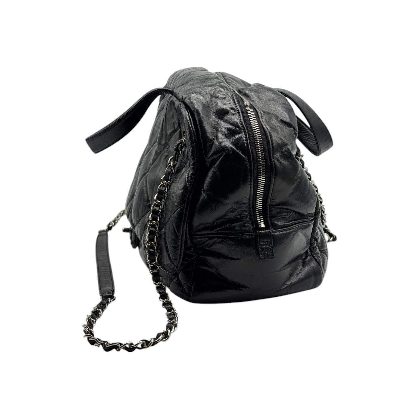 CHANEL Large Express Bowling Flap Bag in Black