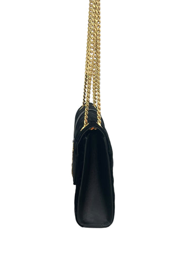 YSL Envelope Handbag in Black Velvet