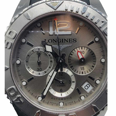 Longines Hydroconquest Sterling Silver Swiss Made Watch 24 mm