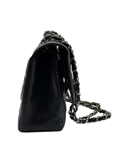 Bolso de mano CHANEL JUMBO con doble solapa en color negro