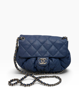 Chanel chain around leather