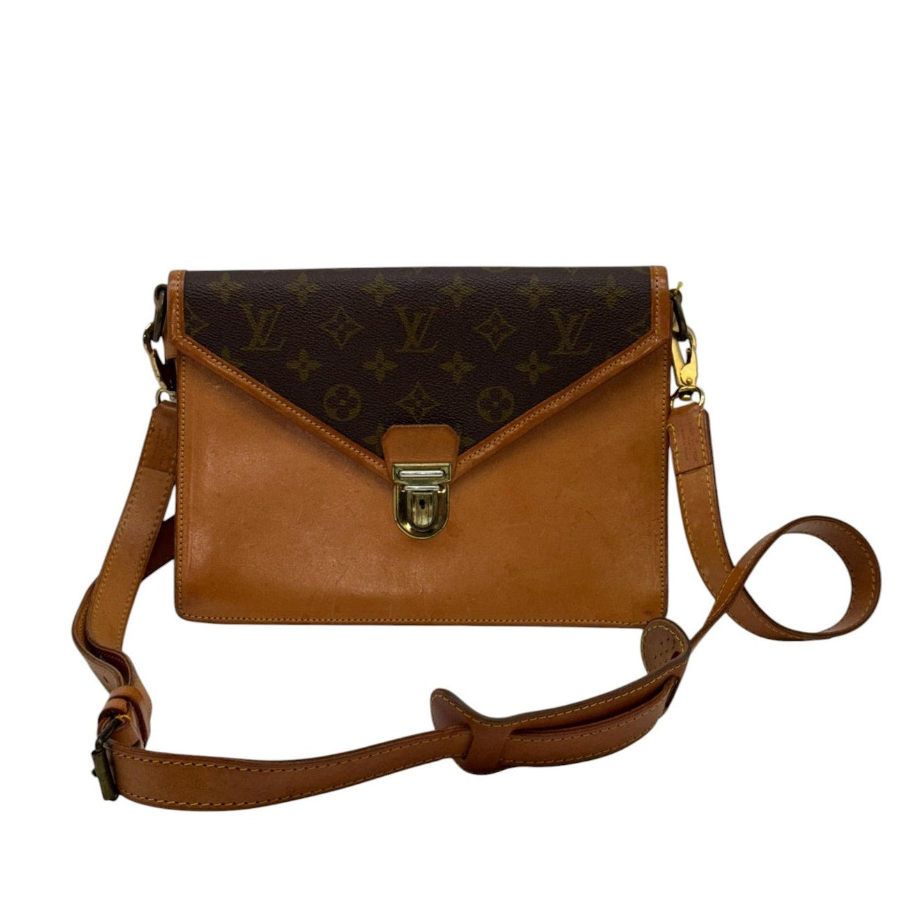 Louis Vuitton Vintage Sac Biface Monogram in Brown