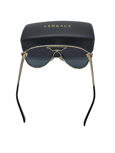 Versace Rimless Brow Bar Round Sunglasses, 42mm