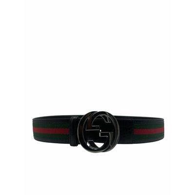 Gucci Black Leather Belt