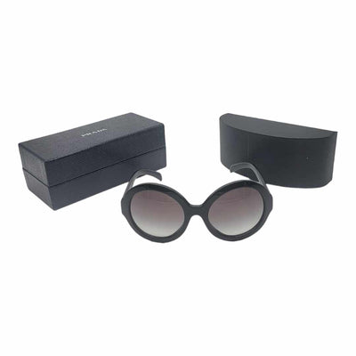 Prada Black Round Shape Sunglasses SPR 06R 56 21 1AB-OA7 140 2N