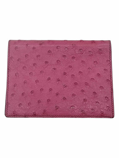 Hermes Small Ostrich Leather Classic Wallet