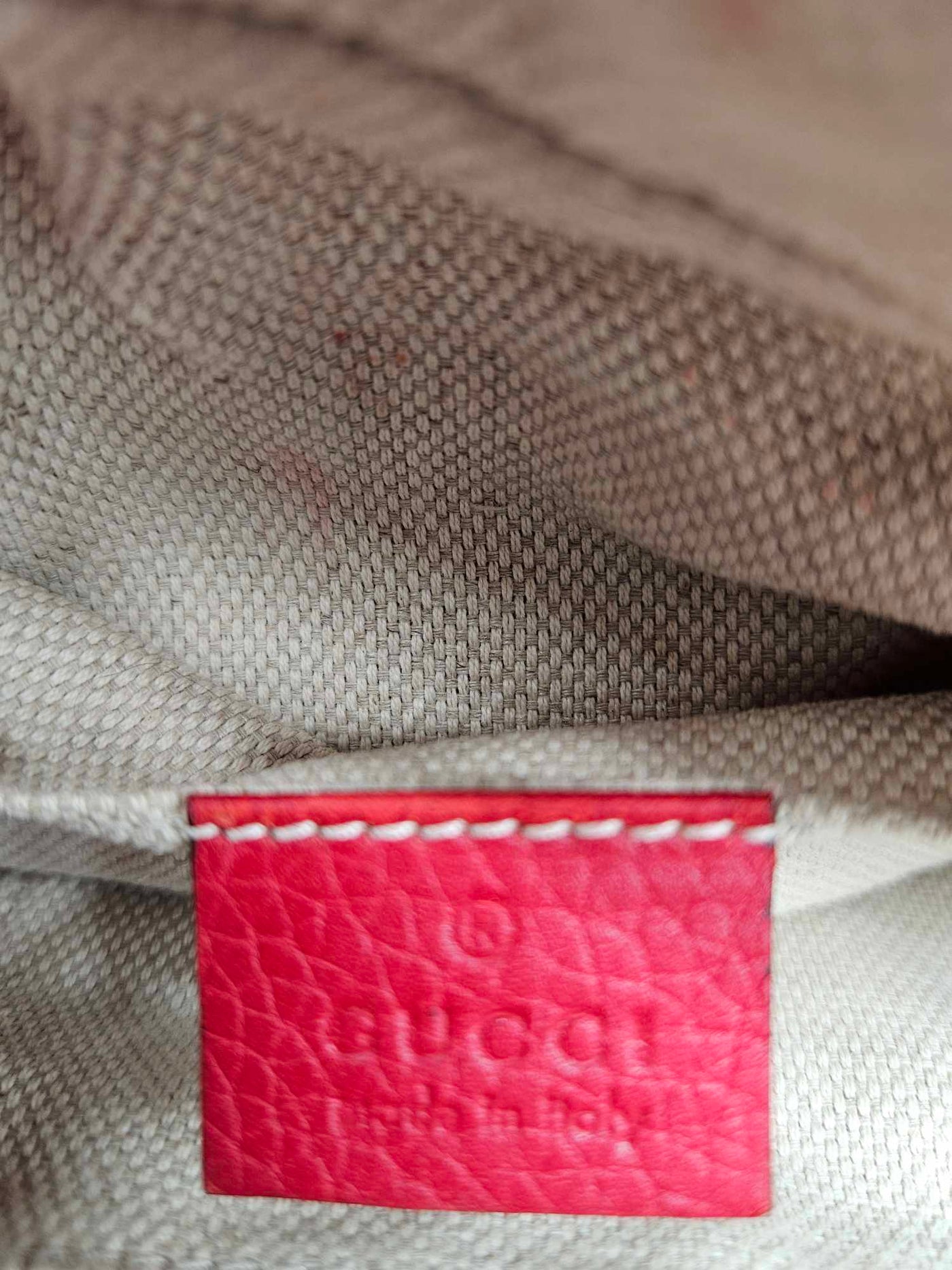 Gucci GG Red Leather Crossbody Bag